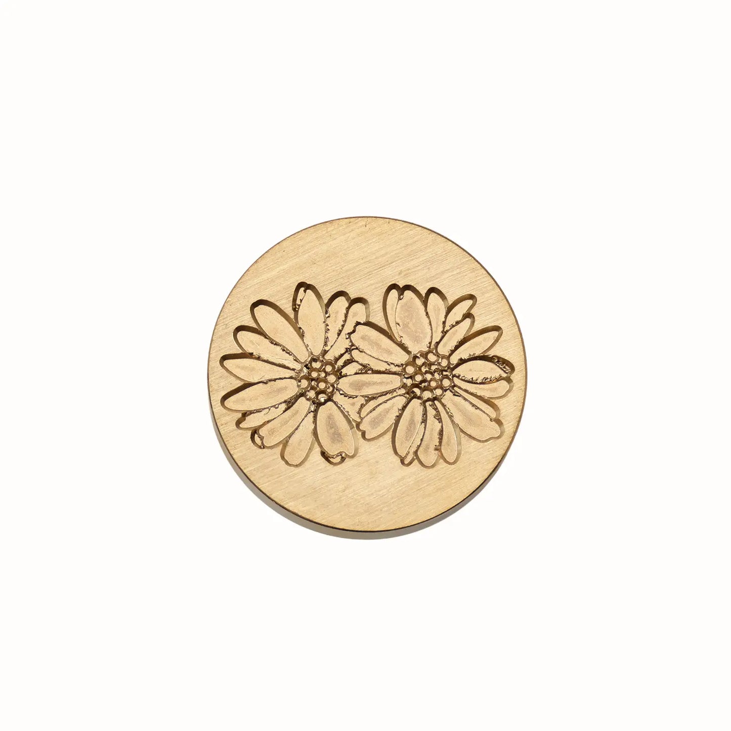 Twin Daisy Floral Wax Seal Stamp Head
