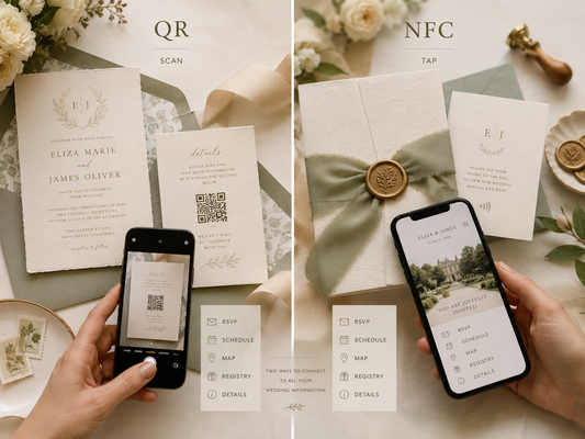 NFC vs QR Wedding Invitations: Which Is Better for RSVP?