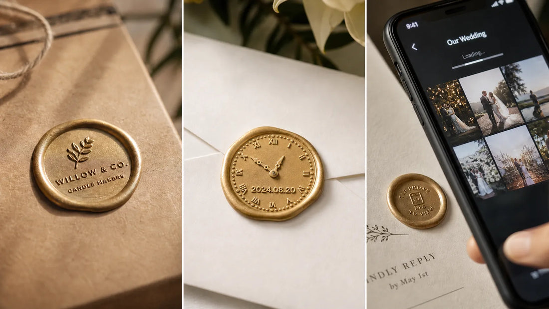 Comparison of custom logo wax seal keepsake wax seal and NFC wax seal options