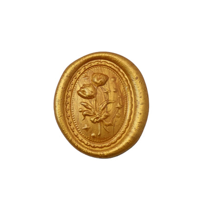 3D Botanical Floral Pre-Made Wax Seals