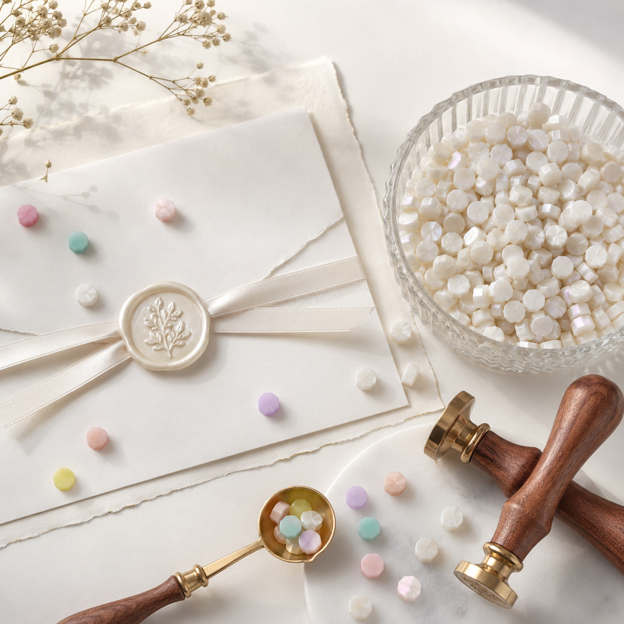 Pearl, Jelly & Iridescent Sealing Wax Granules
