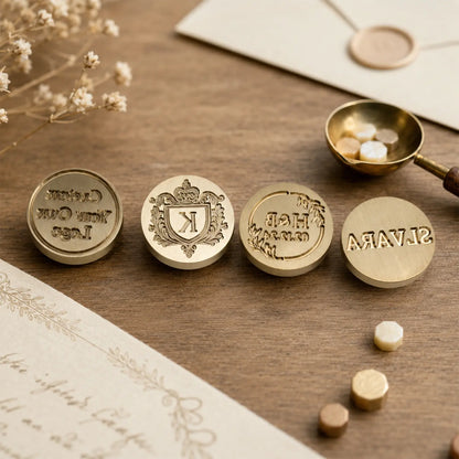 Custom Wax Seal Stamp Head · Brass Only