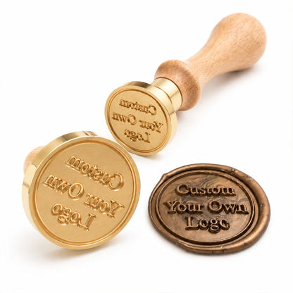 Custom Wax Seal Stamp with Wooden Handle