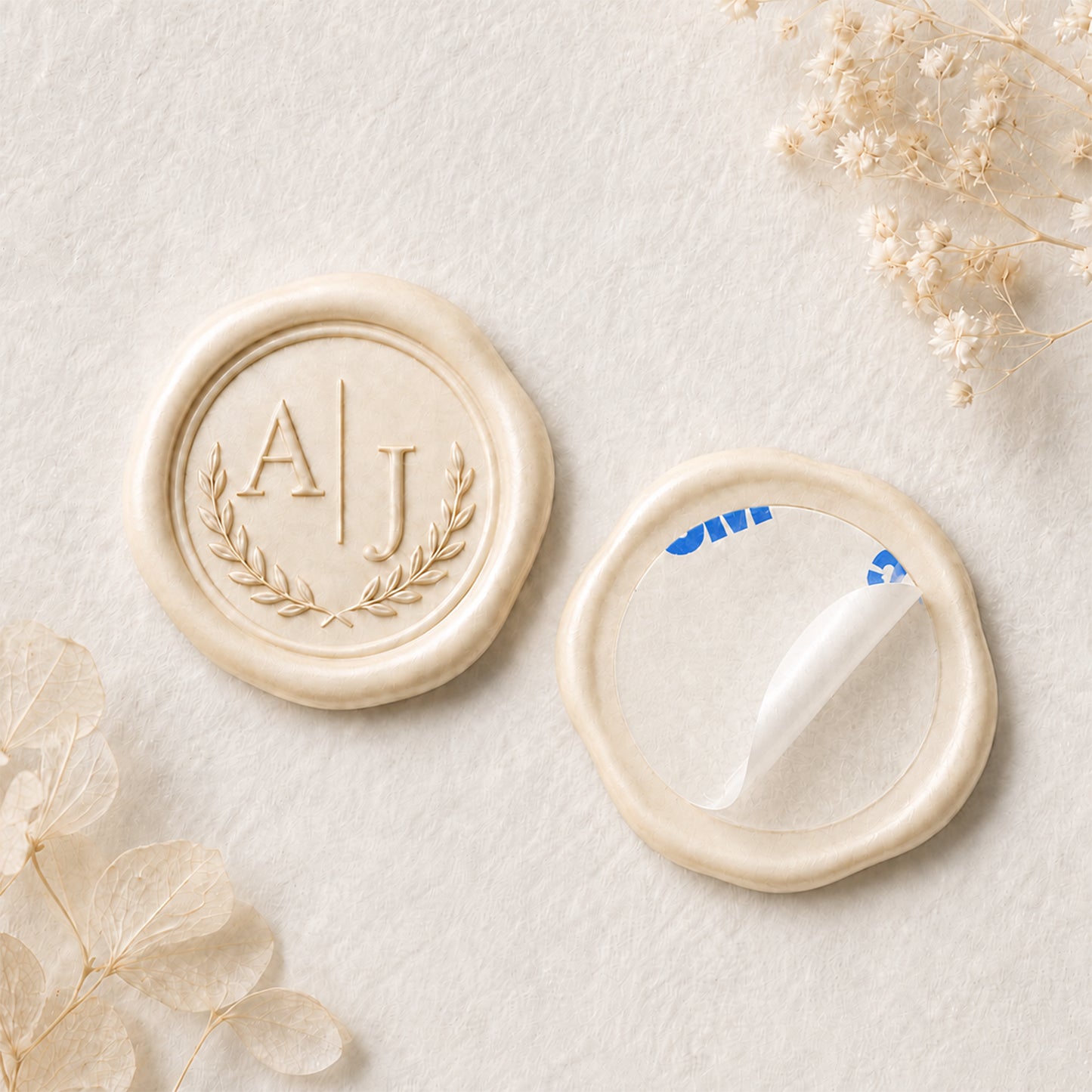 Custom Pre-Made Wax Seals · Peel & Stick