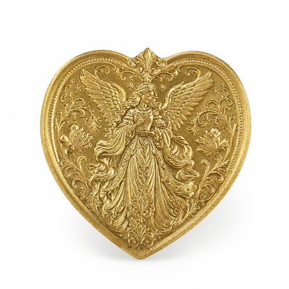 Large-format custom wax seal stamp head and oversized wax impression