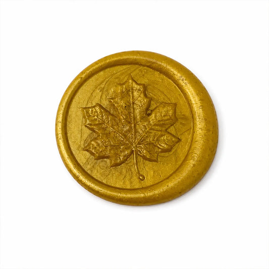 Maple leaf wax seals in assorted colors for envelopes invitations and gift packaging