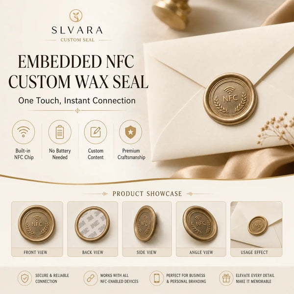 Custom NFC Wax Seals · Tap to Share