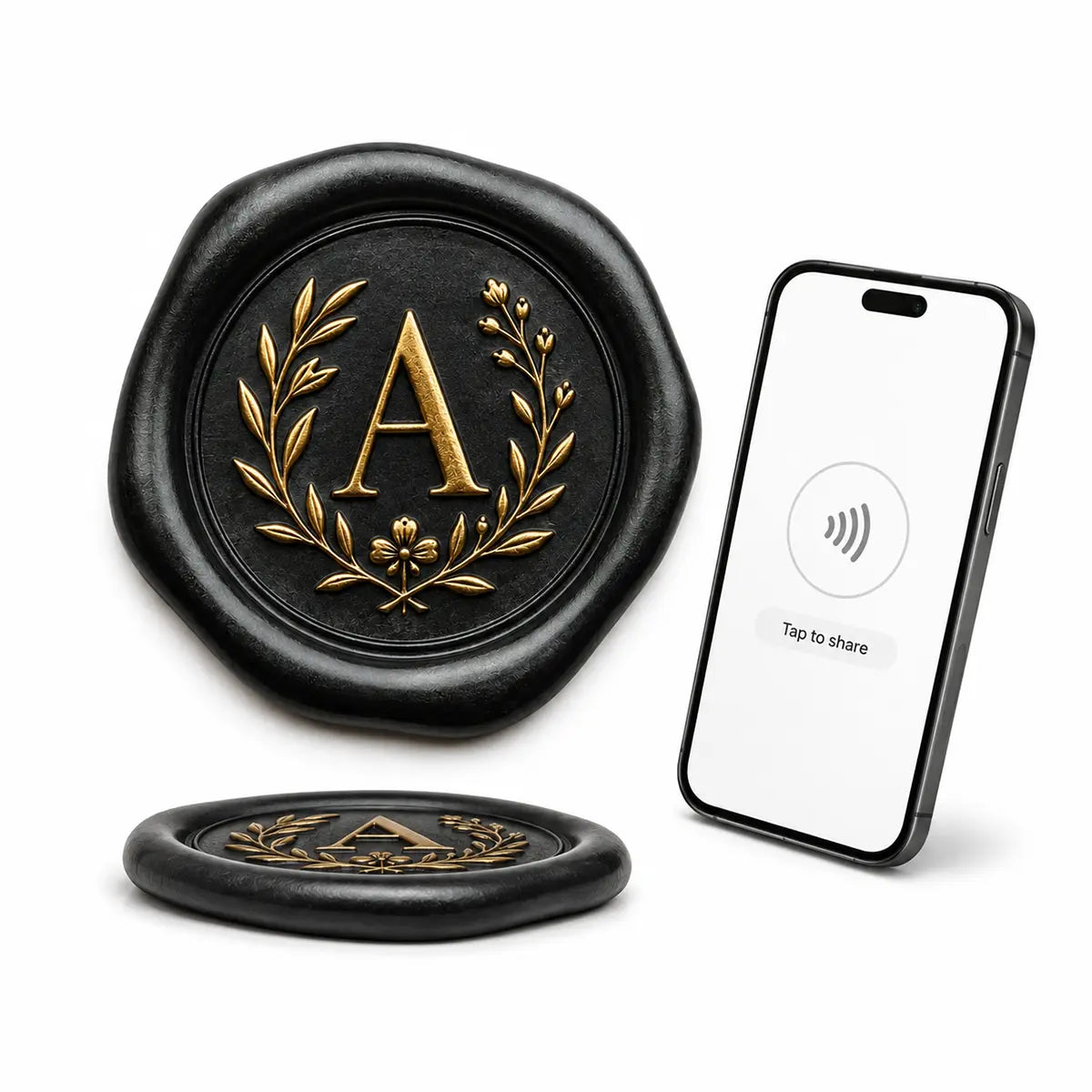 Custom NFC Wax Seals for Wedding Invitations — Tap to RSVP