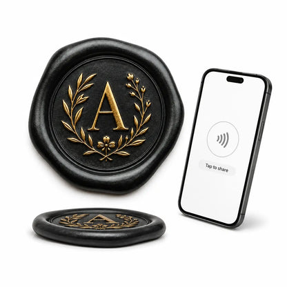 Custom NFC Wax Seals for Wedding Invitations — Tap to RSVP