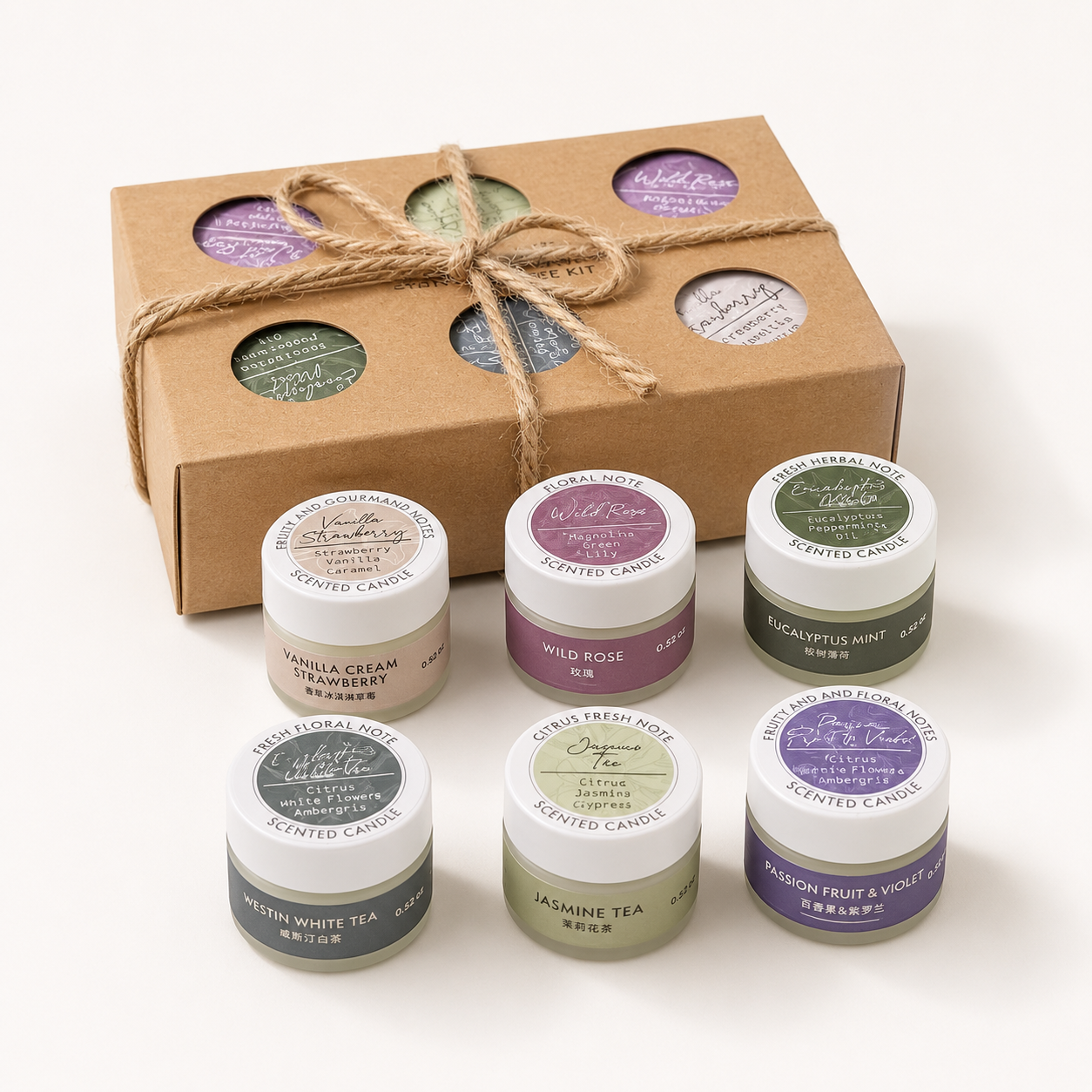 Scented candles for sealing wax warmers with six fragrance options