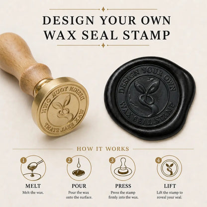 Custom Wax Seal Stamp Starter Kit
