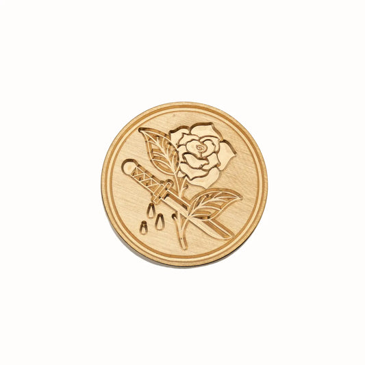 Rose & Dagger Wax Seal Stamp Head