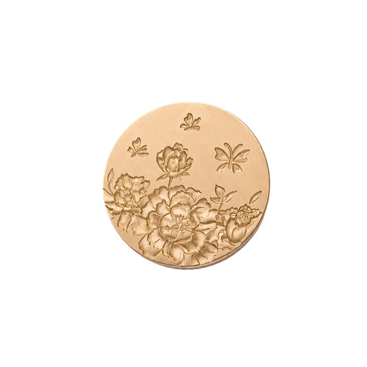 Peony & Butterfly Wax Seal Stamp Head