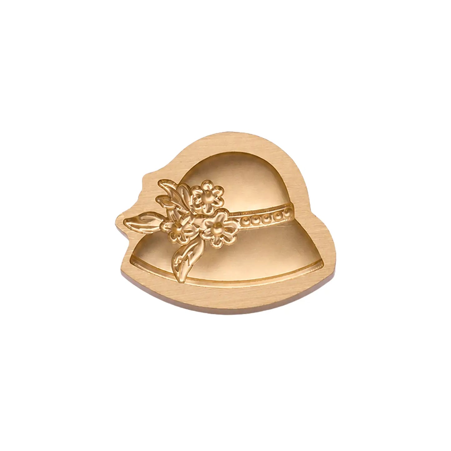 Floral Cloche Hat Wax Seal Stamp Head