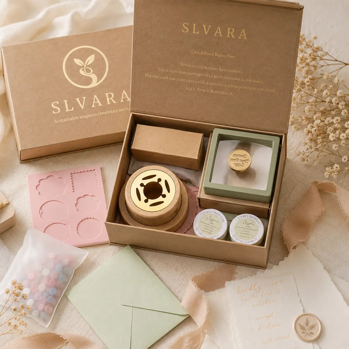Custom Wax Seal Stamp Starter Kit